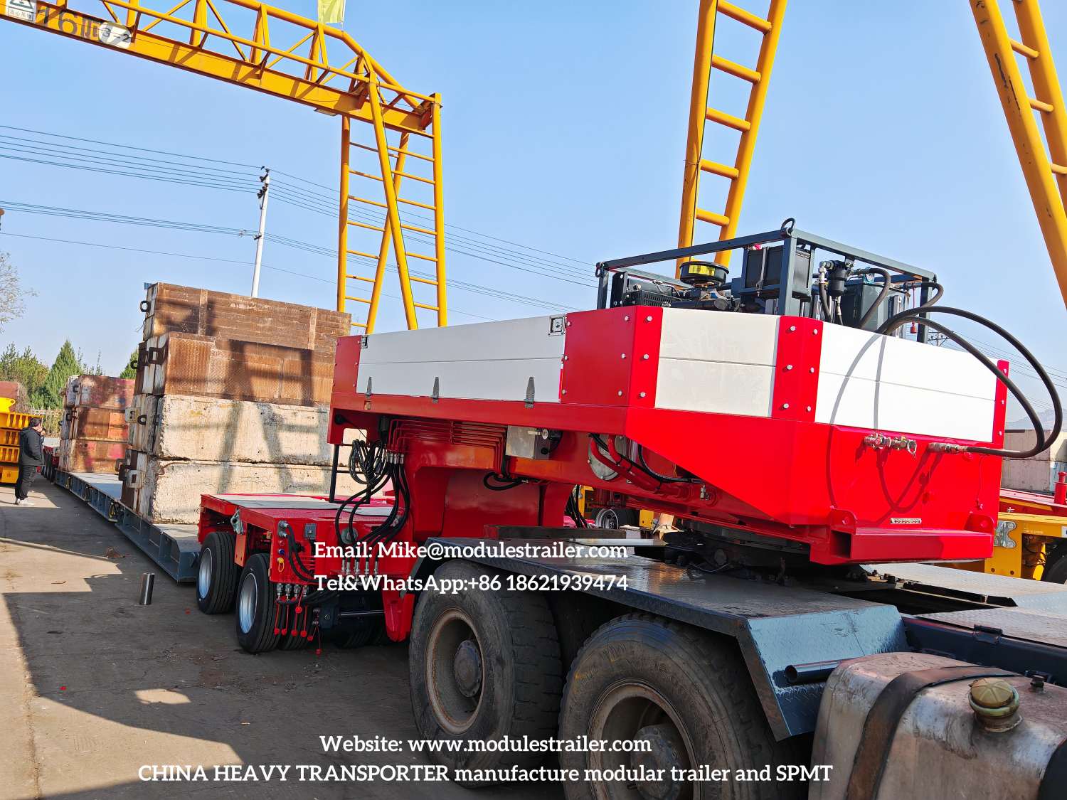 120tons drop deck with THPSL modules trailer 1 120tons drop deck with THPSL modules trailer 1